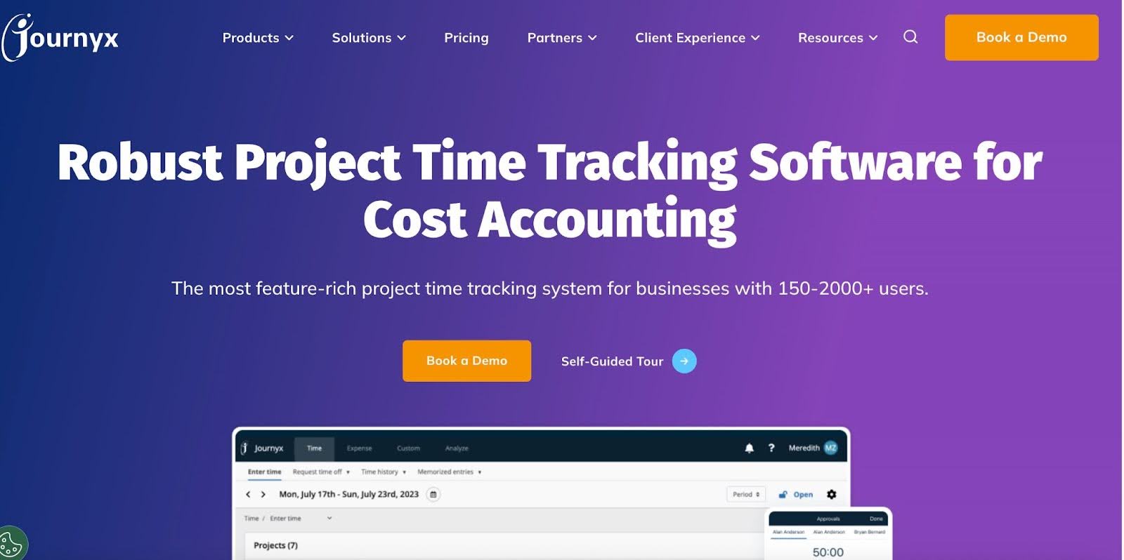journyx time tracking software for cost accounting
