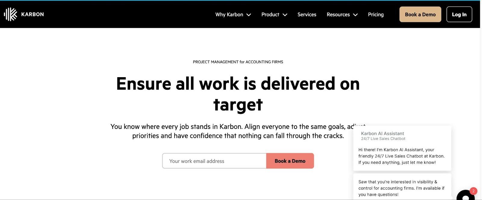 accounting project management software - Karbon