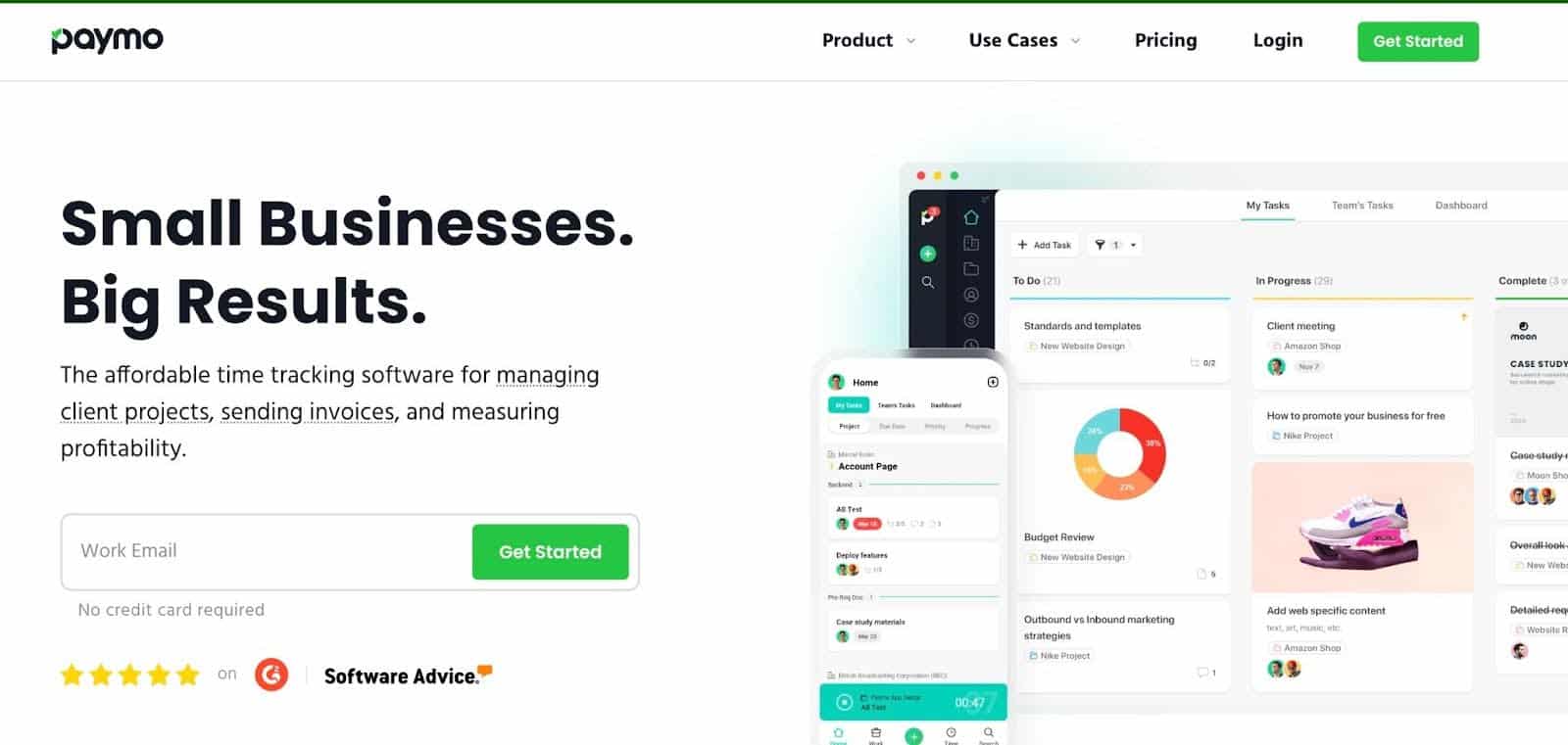 Paymo affordable time tracking software