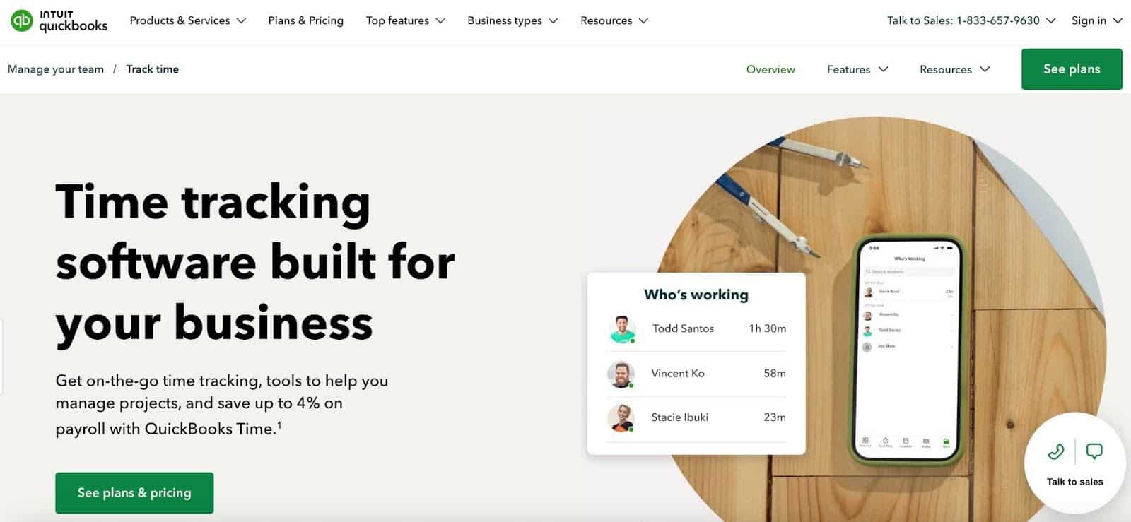 qucikbooks time tracking feature