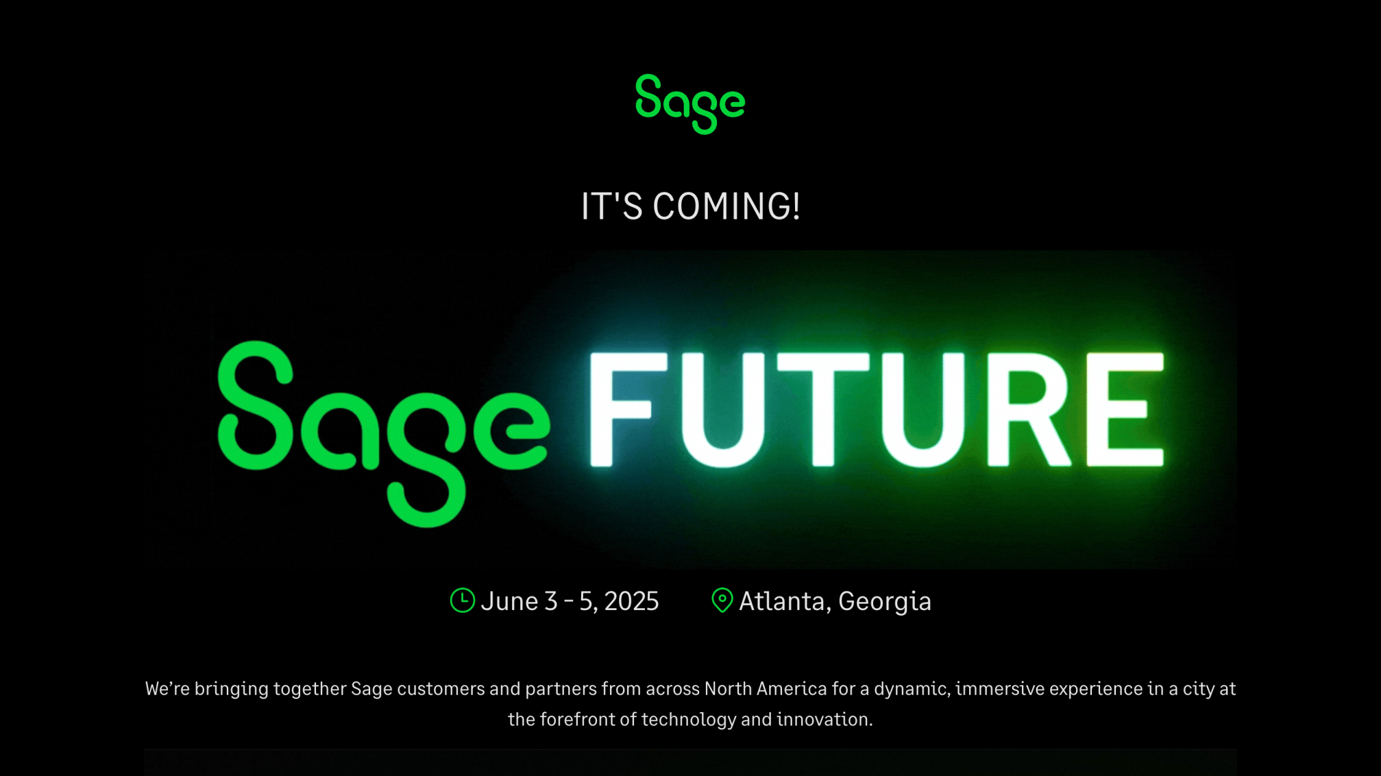 accounting conference: Sage Future