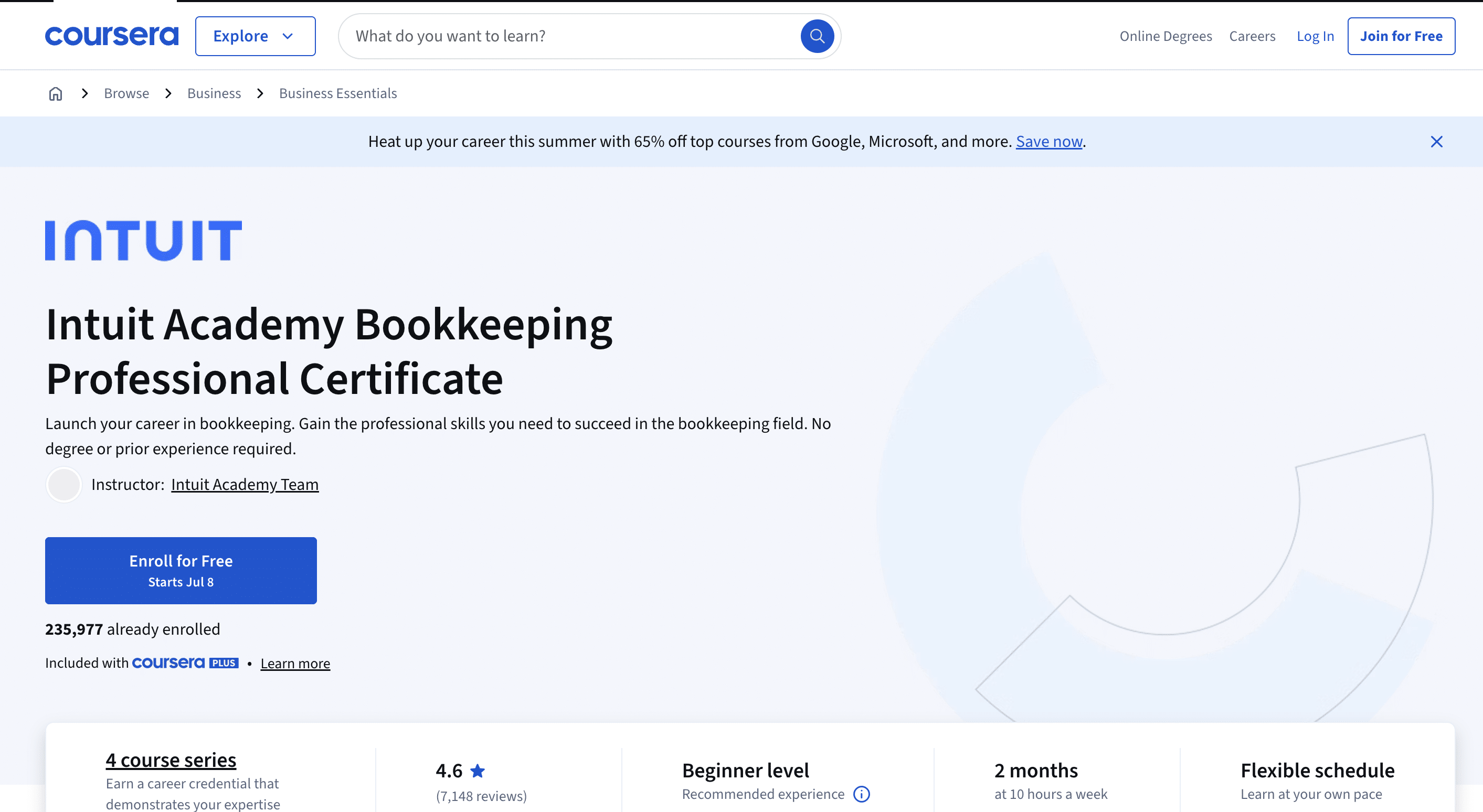 best bookkeeping courses - Intuit Academy bookkeeping professional certificate