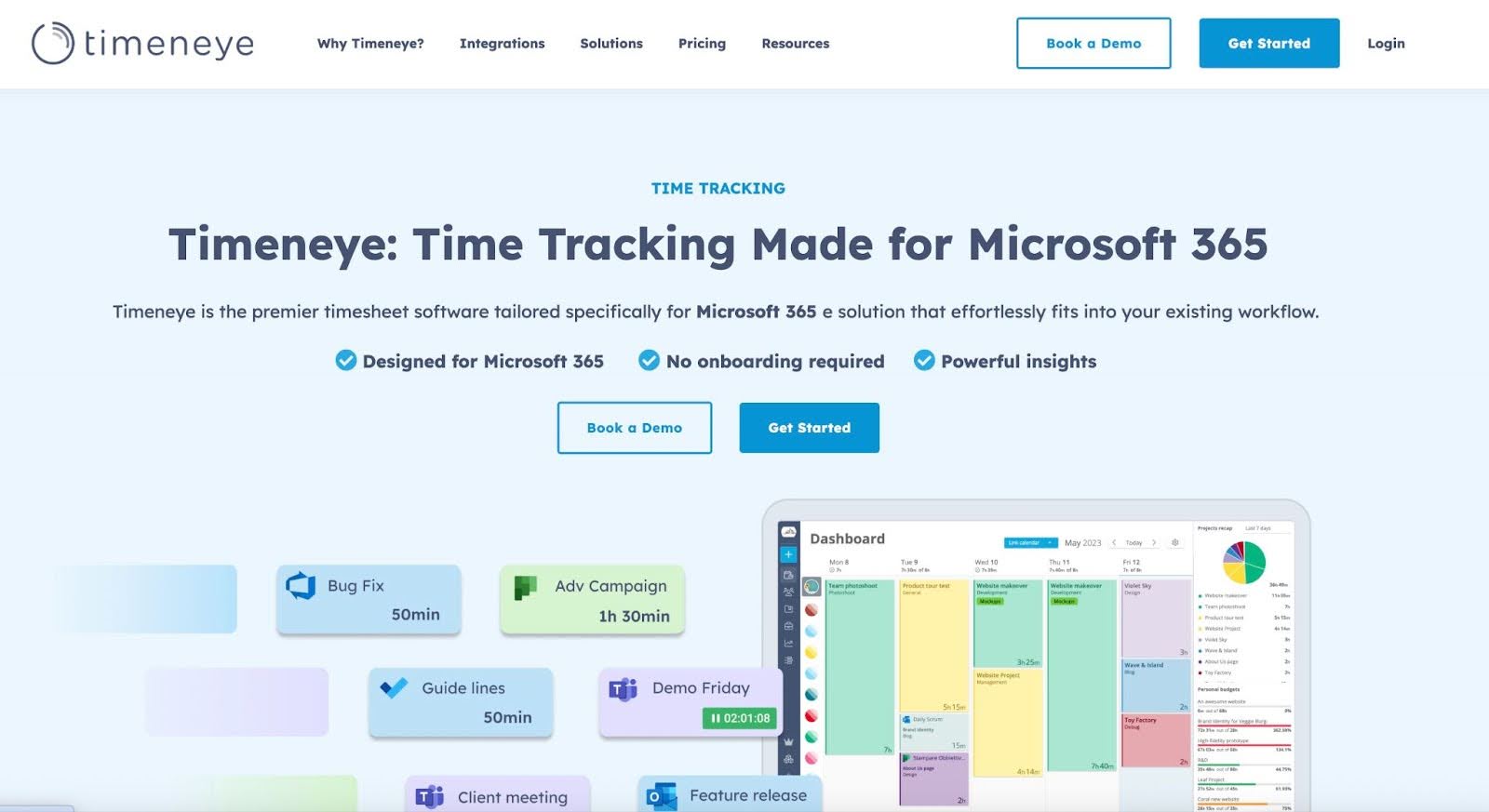 timeneye microsoft 365 time tracking