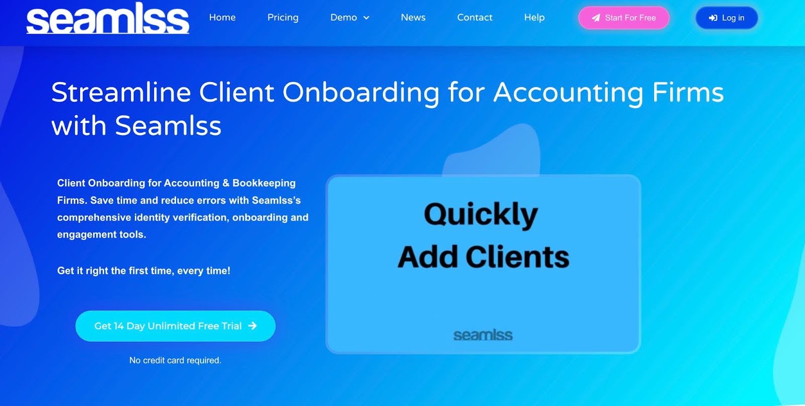 seamlss client onboarding for accounting firms