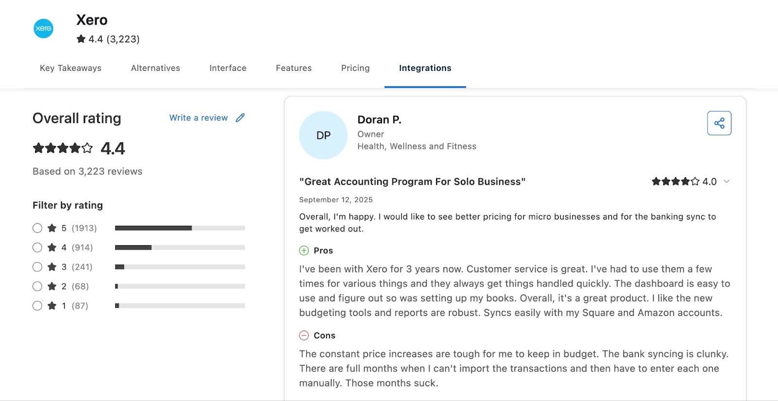 review from a Xero Customer