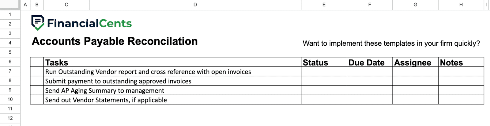 accounts payable reconciliation checklist