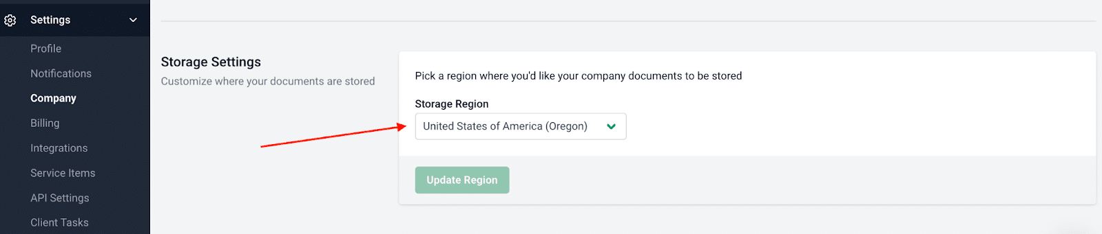 Financial Cents Multi-Country Data Residency feature