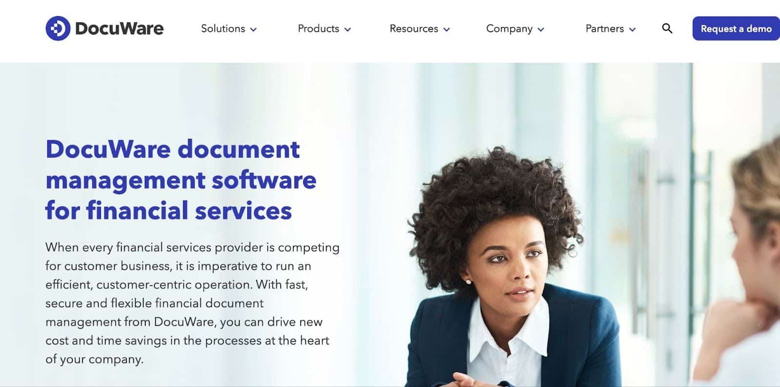 Docuware document management software for financial services