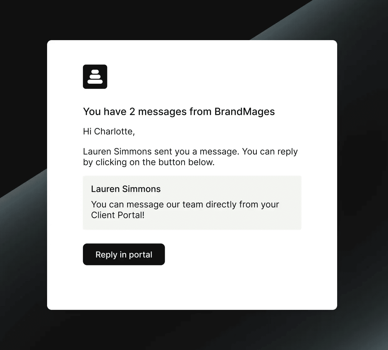 assembly customer portal notification