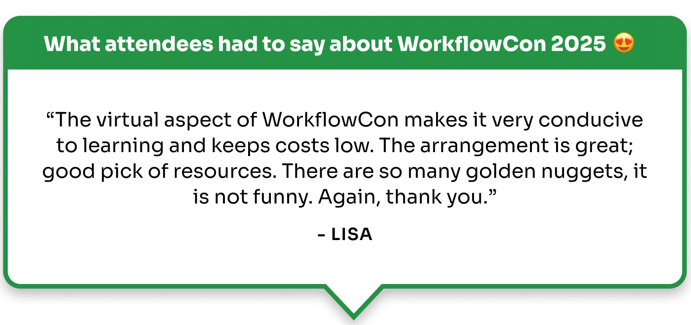 WorkflowCon 2025 Attendees Comments 2