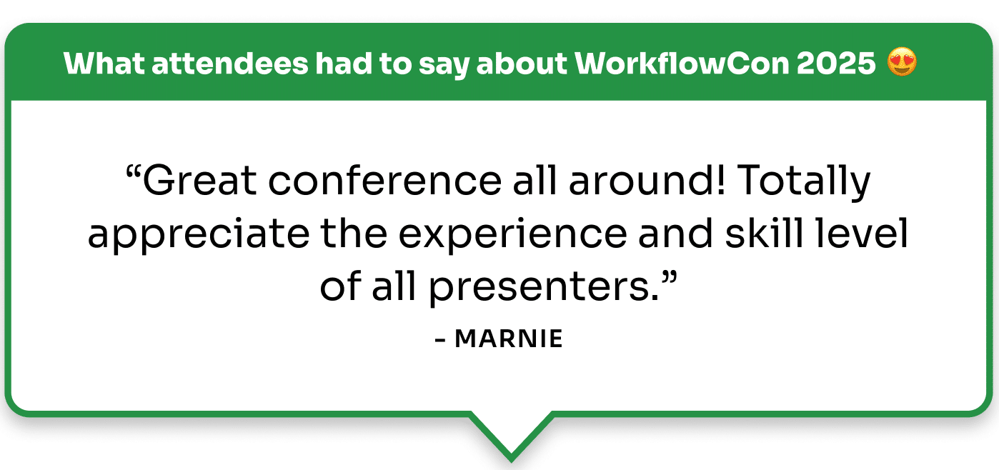 WorkflowCon 2025 Attendees Comments 3