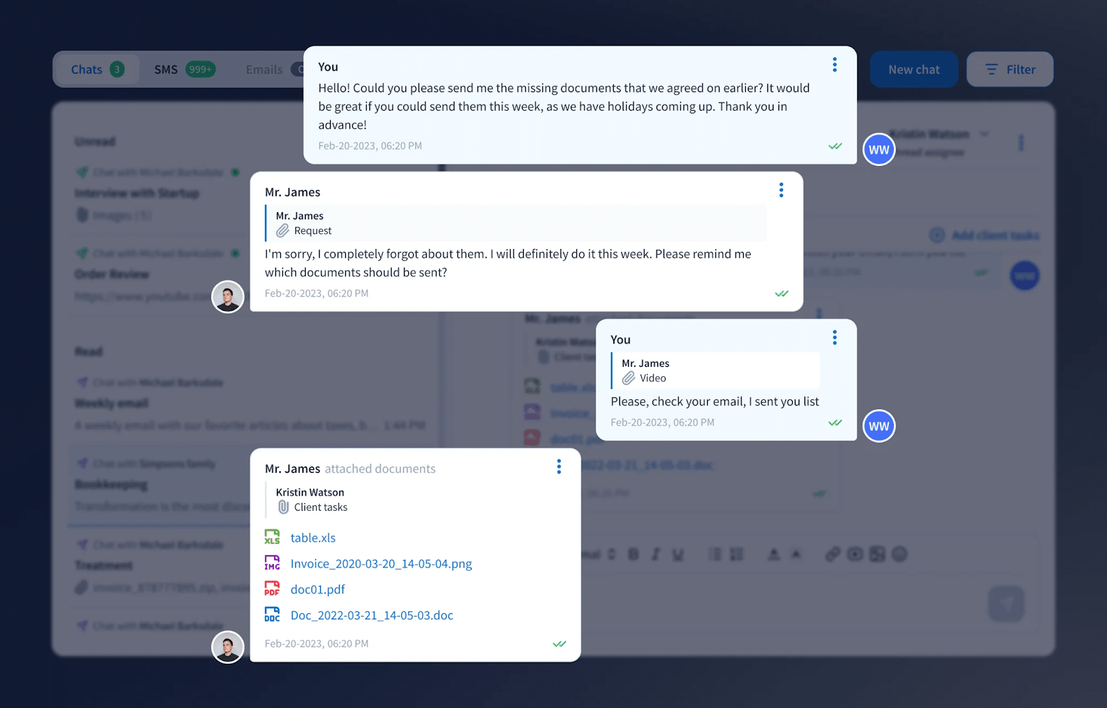 taxdome's email sync feature