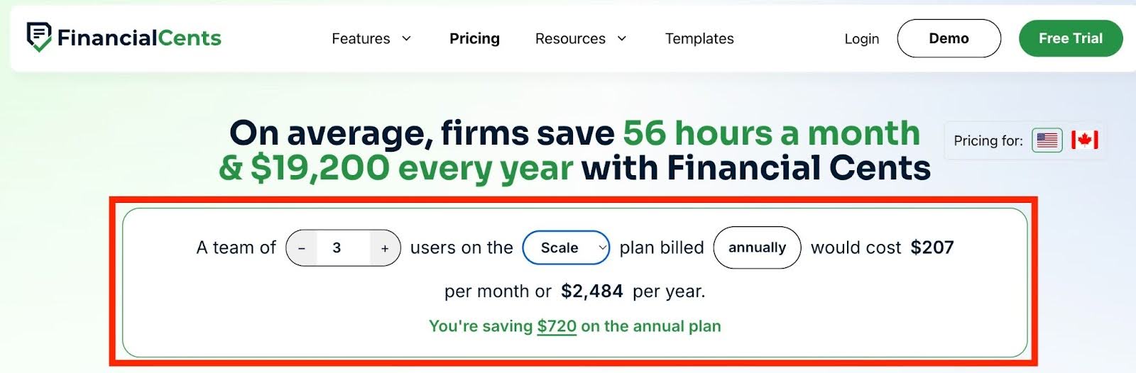 accounting practice management pricing plan example 2 for small firms
