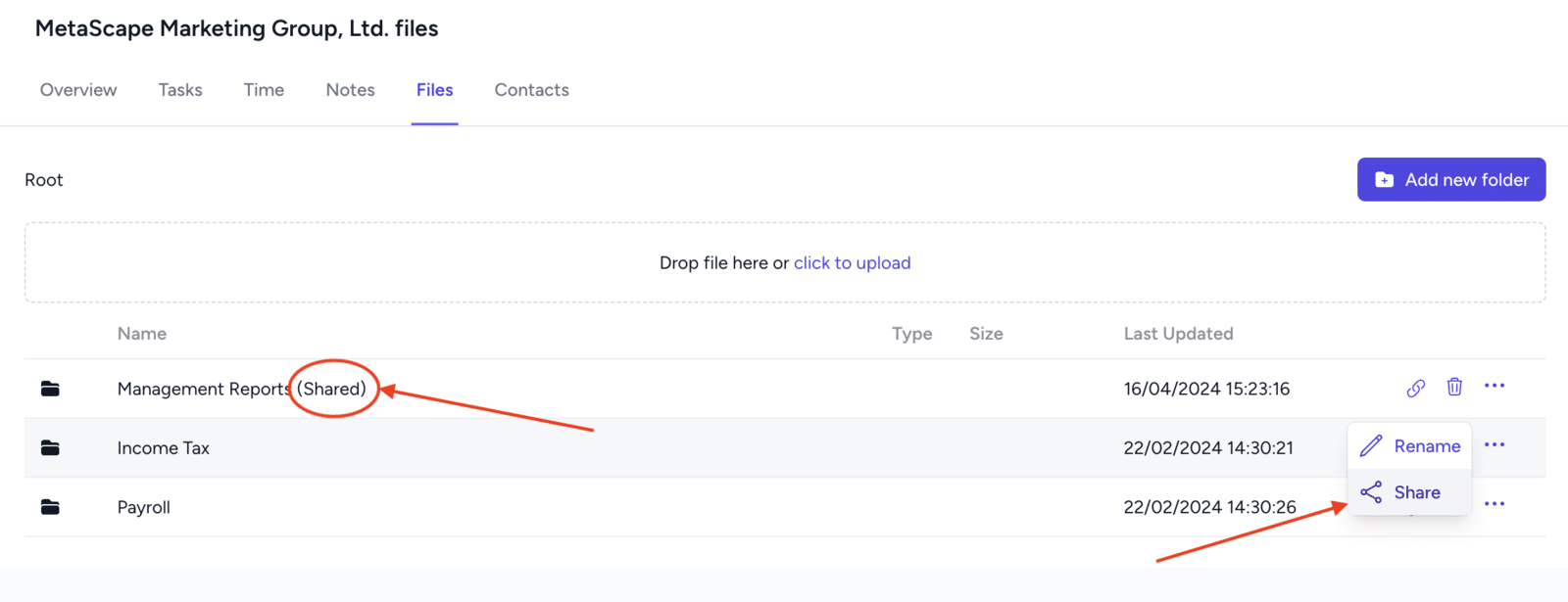 tidyflow's document management