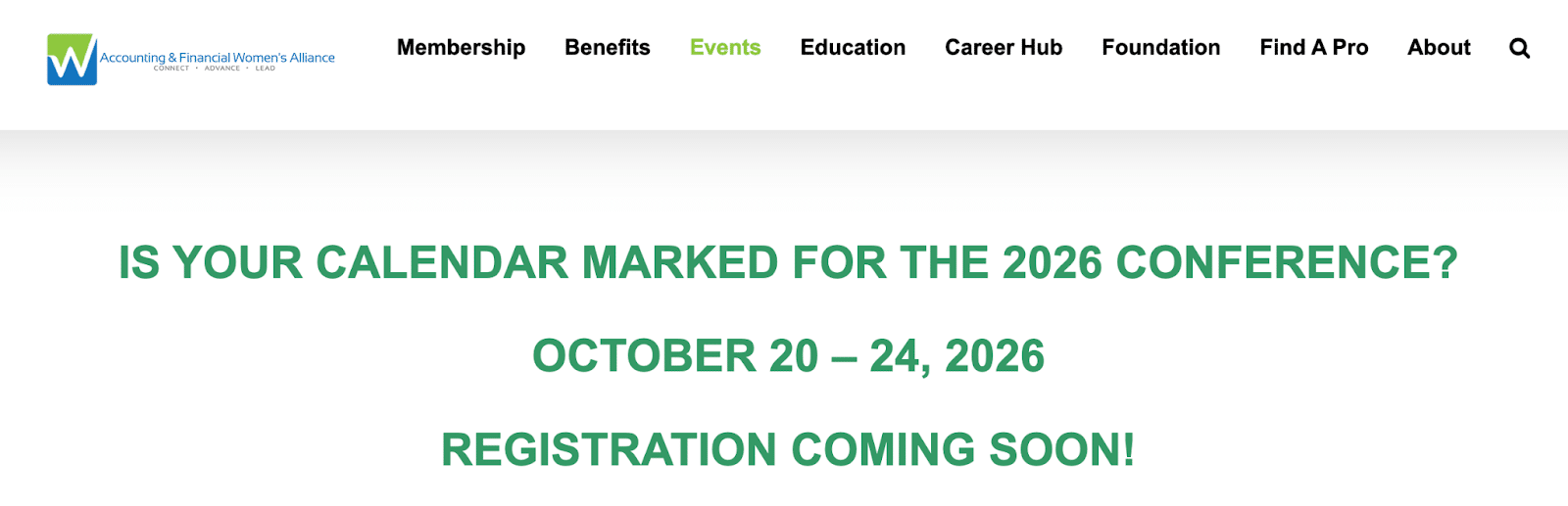 2026 women who count conference