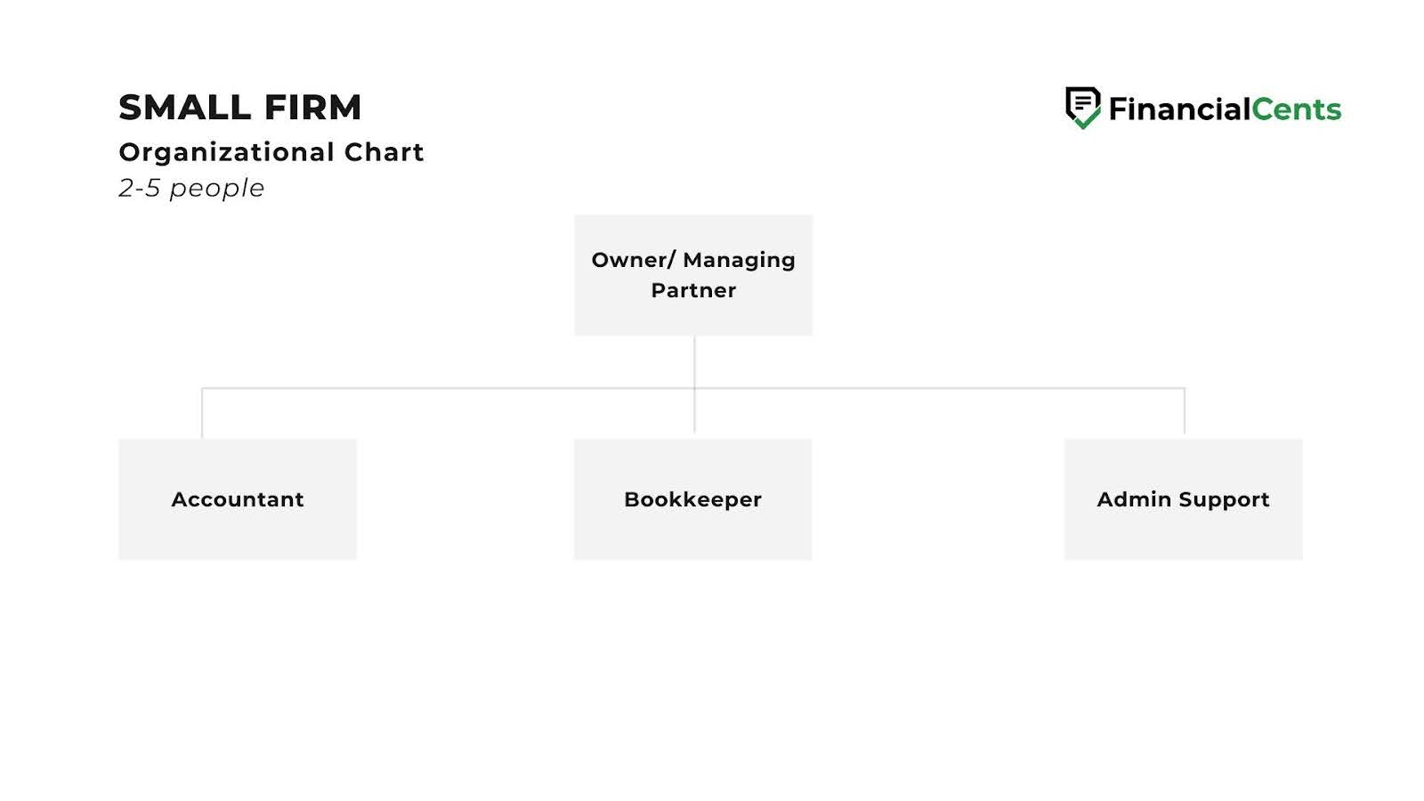 Small accounting firm organizational chart example