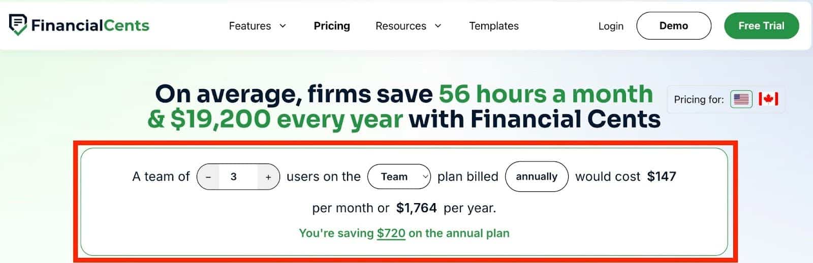 accounting practice management pricing plan example for small firms