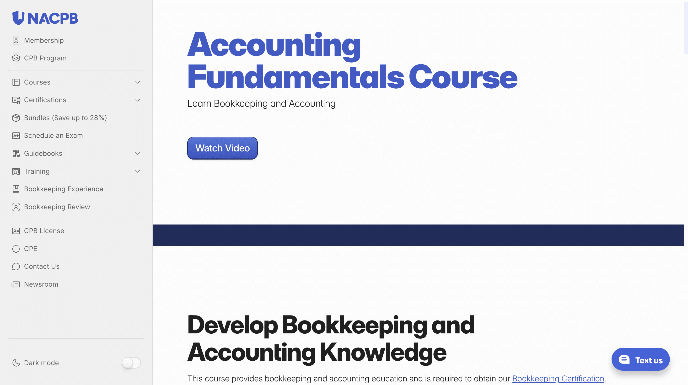 NAPCB accounting fundamentals course
