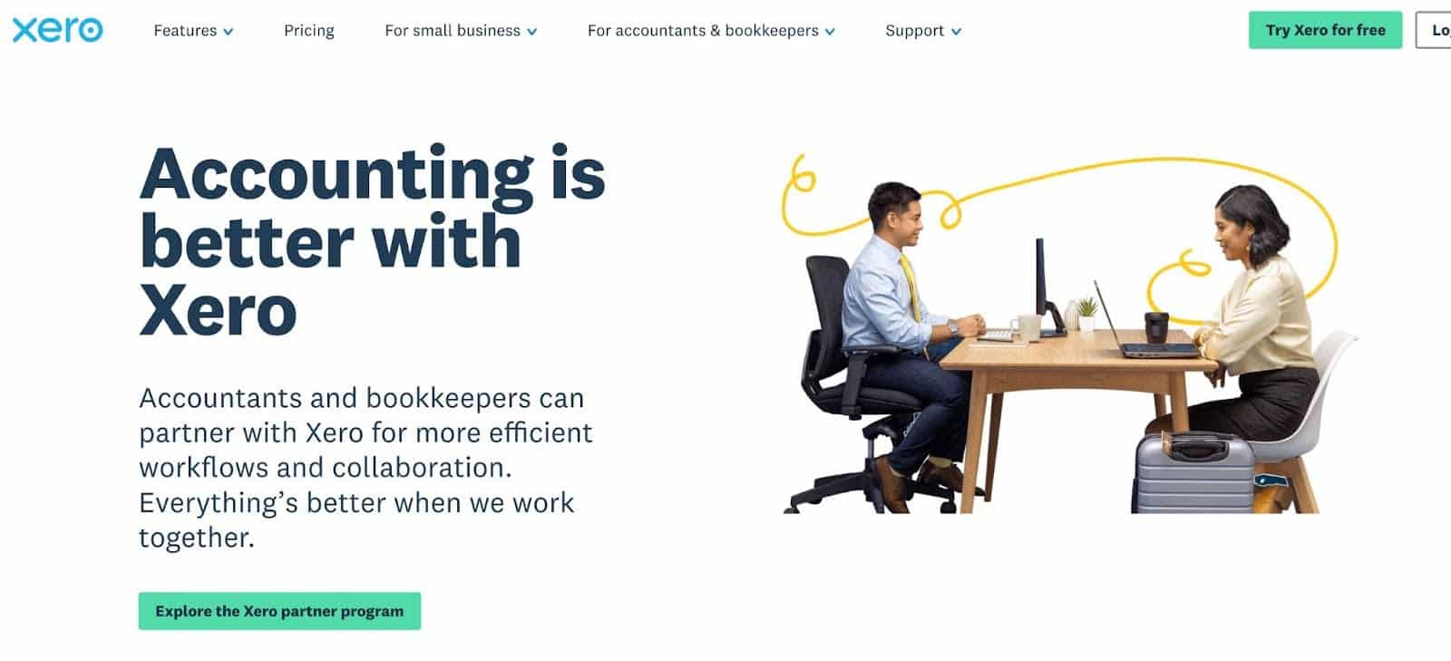snapshot of Xero accounting software