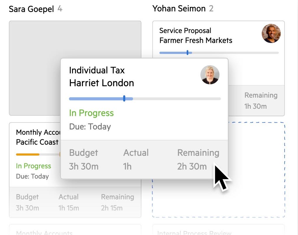 managing tasks inside Karbon