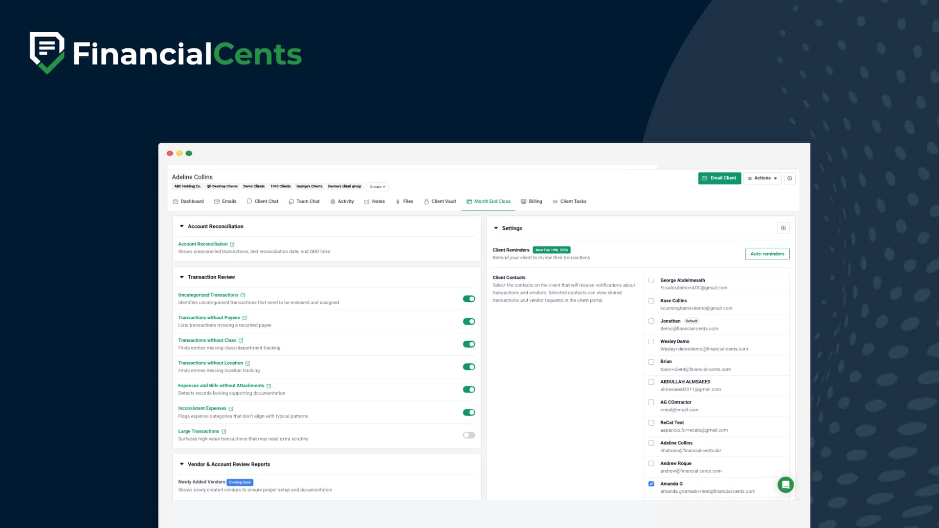 Financial Cents – How To Use The New Month End Close Tool