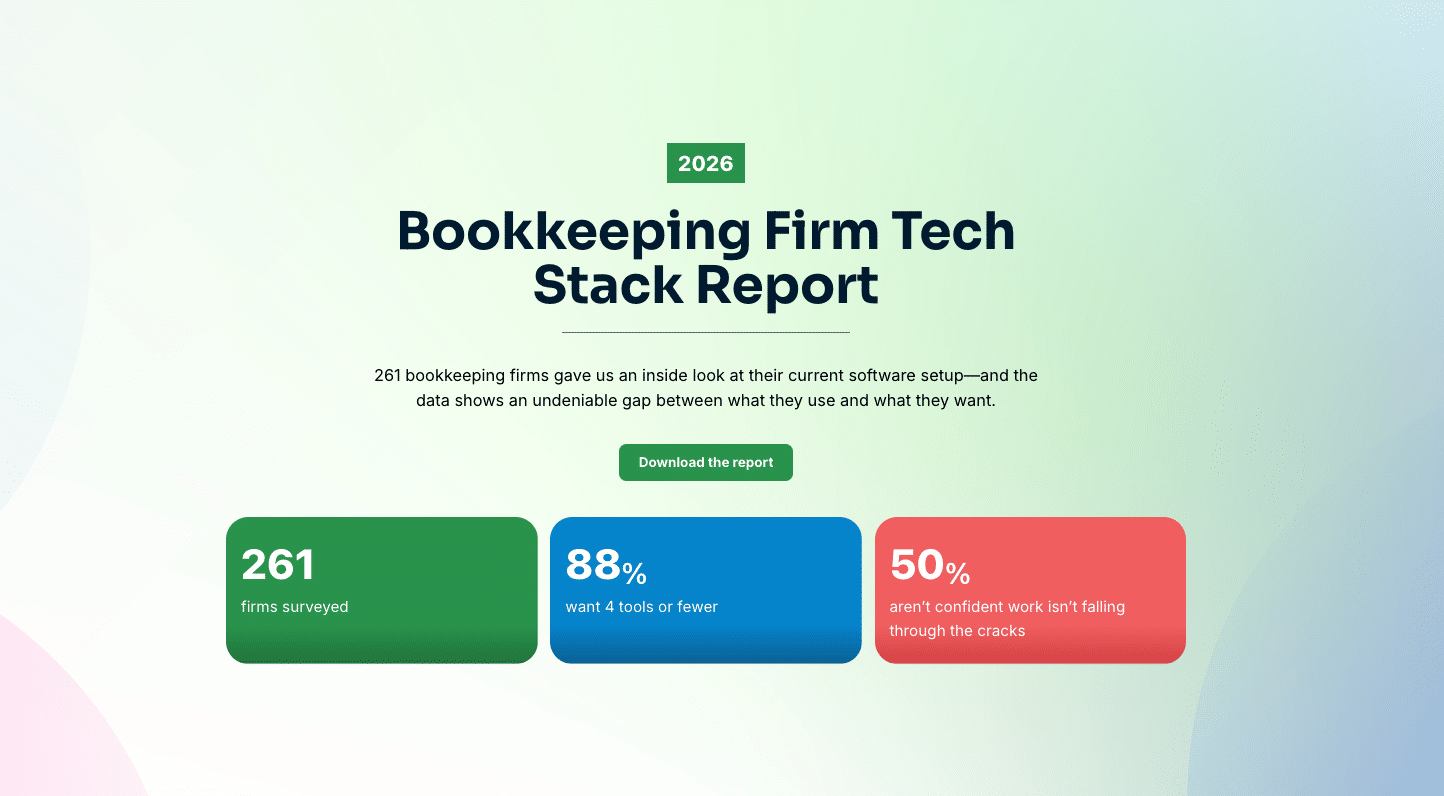 2026 bookkeeping tech stack report
