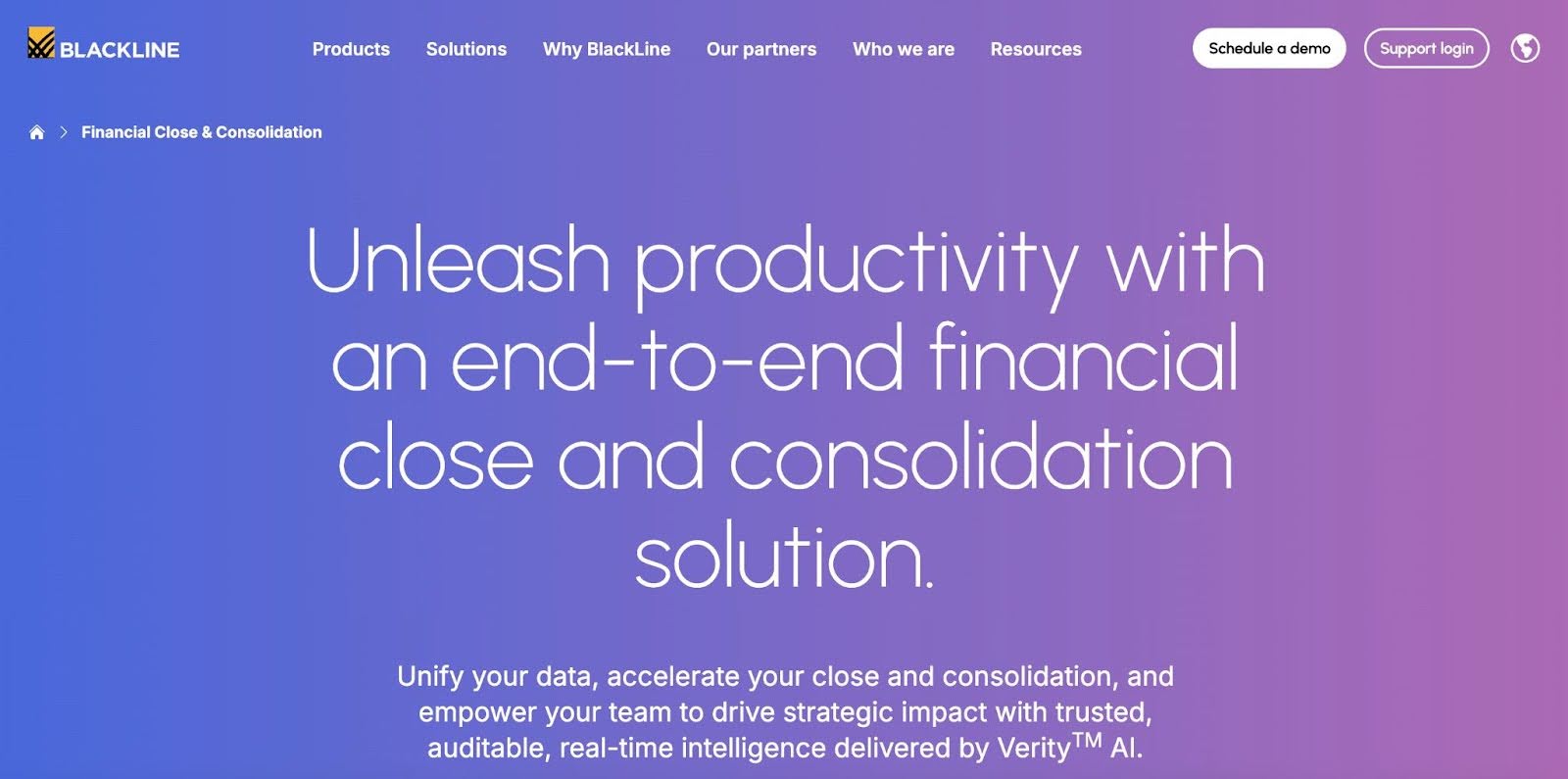 blackline end-to-end financial close solution