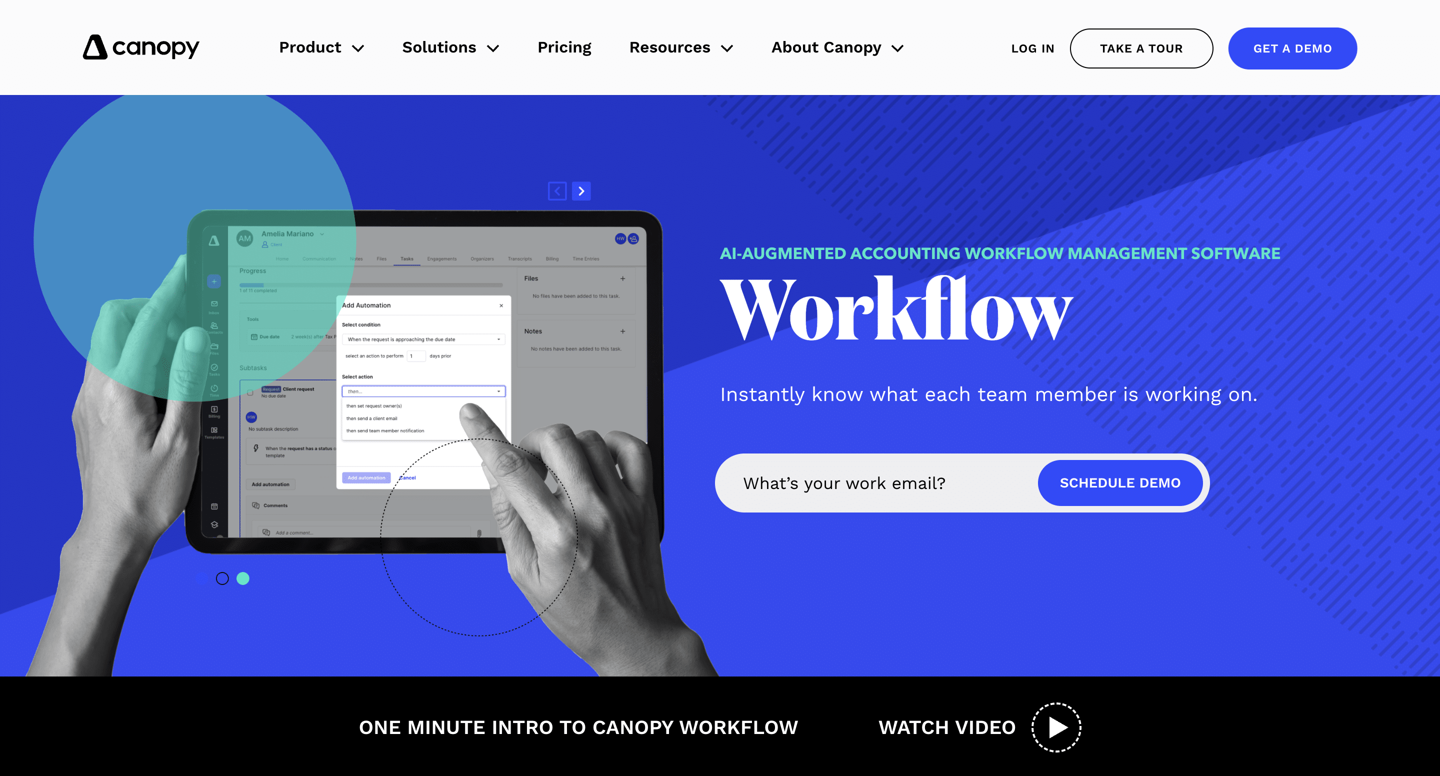 Canopy AI-Augmented accounting workflow management software