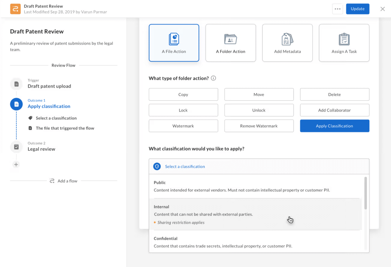 document and files dashboard in dropbox