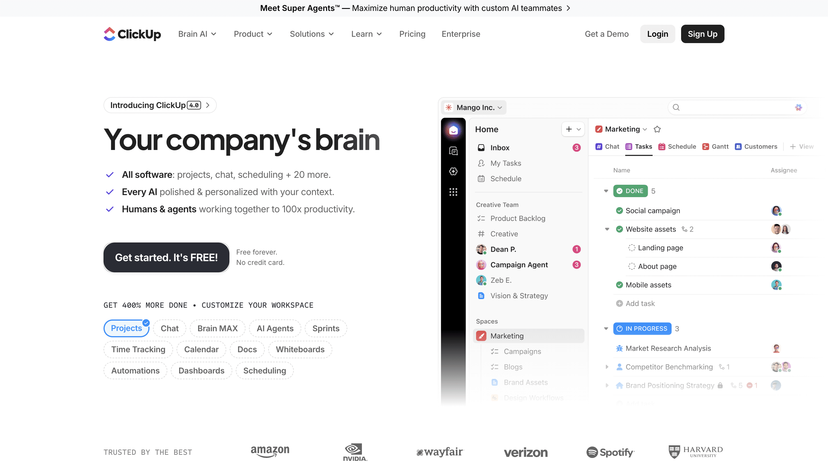 clickup task management solution overview