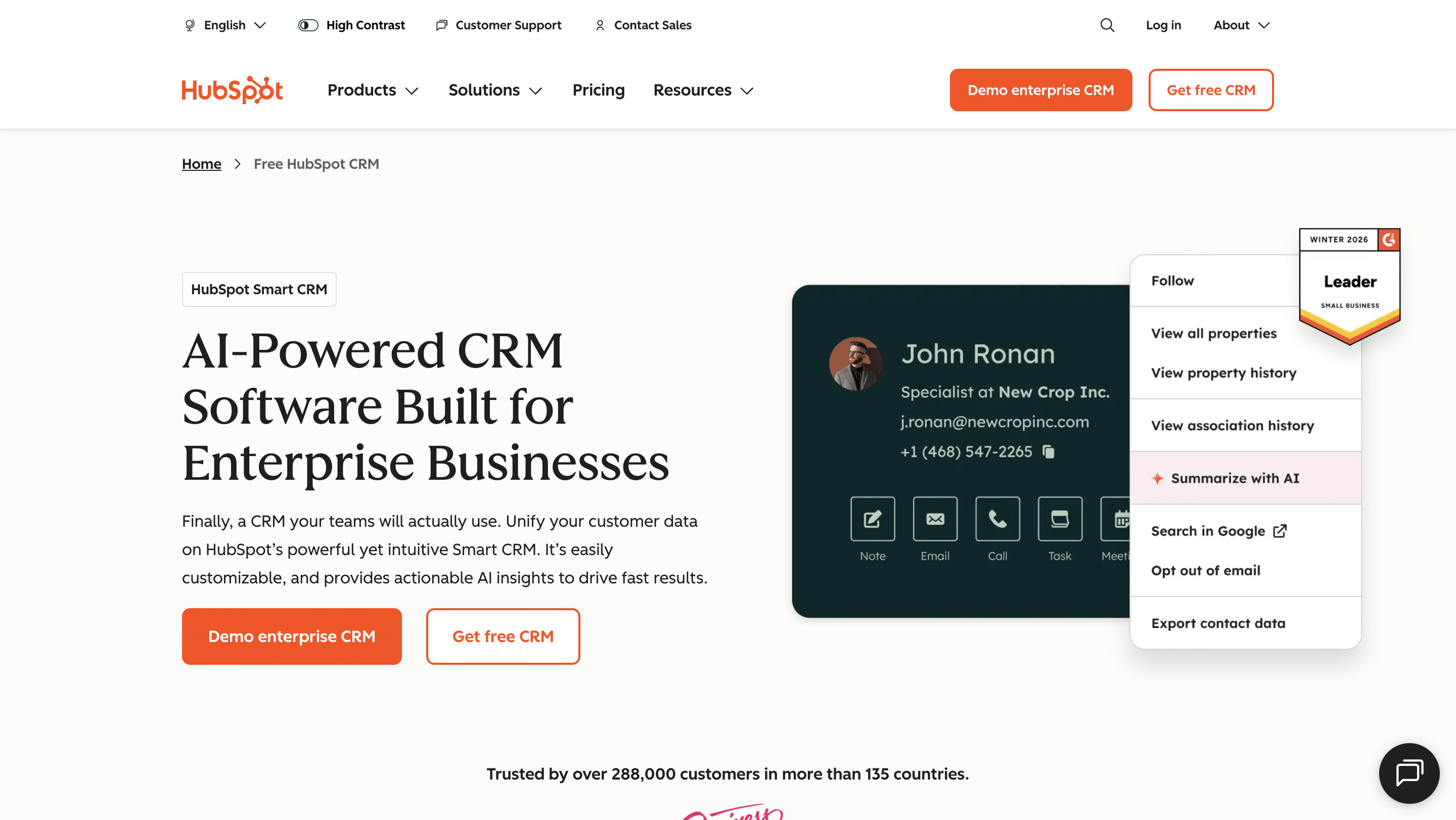 HubSpot CRM tool
