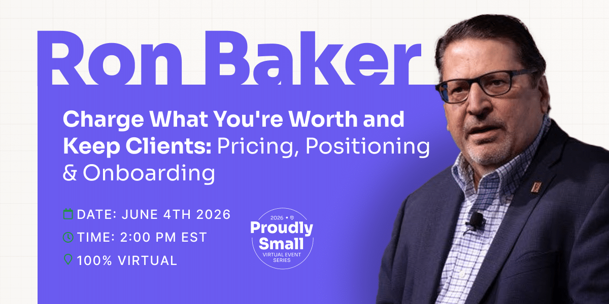 Charge What You’re Worth and Keep Clients: Pricing, Positioning & Onboarding