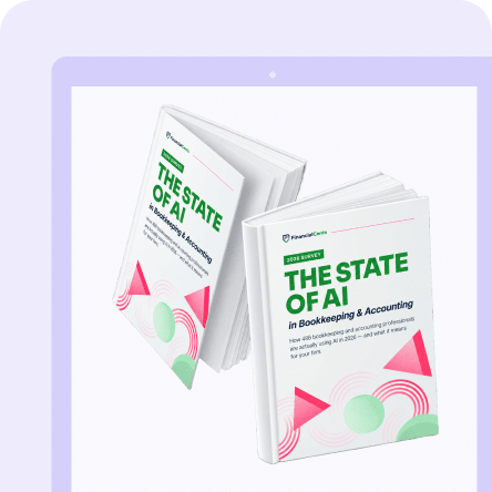 Cover of the FinancialCents 2024 Survey: The State of AI in Bookkeeping & Accounting