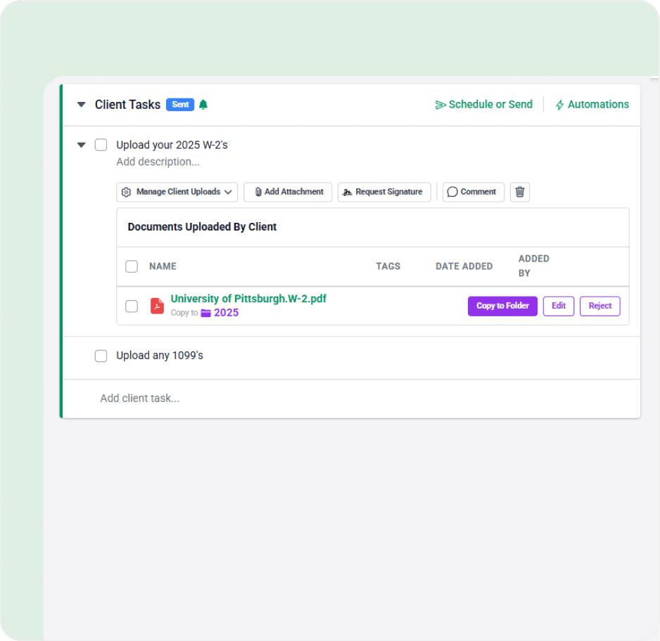 AI File Routing Screen