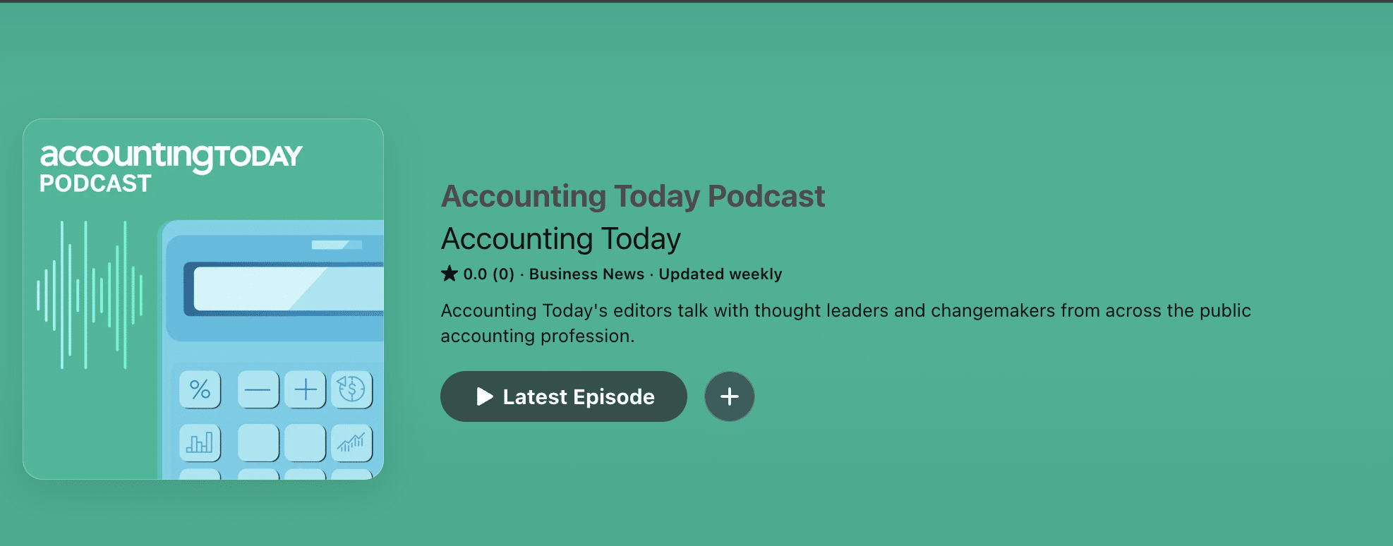 accounting today podcast page snapshot